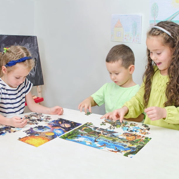 Pack De 6 Puzzles De Dinosaurios Para Niños De 3 A 5 Años – Cartón Grueso Con Diseño De Doble Espesor, 9, 16 Y 20 Piezas – Ideal Para Desarrollar La Lógica Y Motricidad, Regalo Educativo