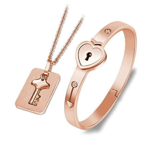 Set de joyas SONGCHANGJEWELRY con cierre de pulsera y llavero