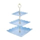 thumbnail image 4 of Bandeja De Frutas Secas, Soporte De Exhibición Para Platos De Comida, Vajilla Para Comedor, Postre, Hogar, 24cmx24cmx37cm, Cuadrado, Azul, 4 of 5