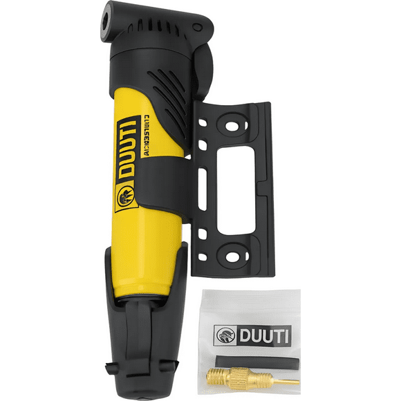 Mini Bombín Inflador Manual Duuti Bicicleta Amarillo