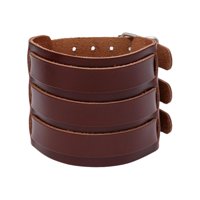 Ioensy - Pulsera De Hombre Pulsera Decorativa Para Boda Regalo Del Día Del Padre Regalos De Cumpleaños Marrón