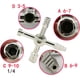 thumbnail image 4 of Llave de fontanero universal Daycount® Multi-Model 10 en 1, llave en cruz triangular para gabinetes de medidores de gas y electricidad, purga de radiadores, 4 of 7