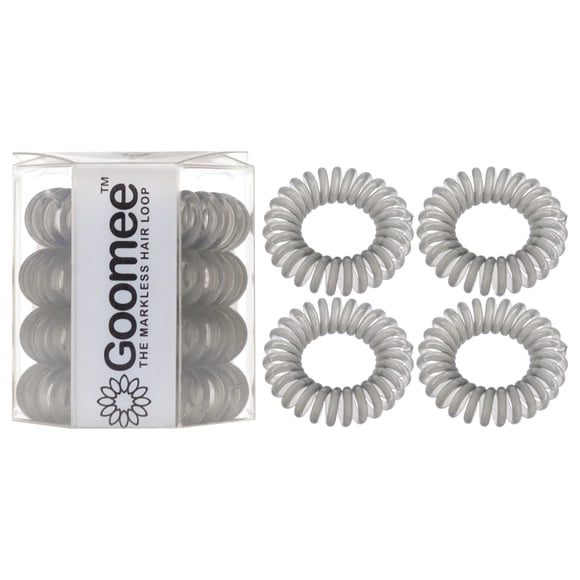 Set Ligas Para El Pelo Goomee The Markless Hair Loop Carbón Mujer 4 Piezas