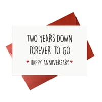 Tarjeta De Aniversario Gonzey 2º Año De Boda