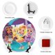 thumbnail image 3 of Día soleado Plato decorativo de porcelana fina (bone china), plato decorativo de cerámica para hogar, oficina, soporte de pared, platos decorativos para dormitorio - 6 pulgadas (15 cm), 3 of 6