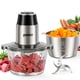 thumbnail image 1 of Procesador de alimentos Ganiza, picadora eléctrica, 2 tazones, 450 W, 8 tazas, 1 of 7