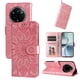 thumbnail image 5 of Funda tipo cartera FOXDOCK para Realme 14 Pro Plus , diseño girasol en relieve, cuero PU, cierre magnético, soporte y tarjetero, 5 of 5