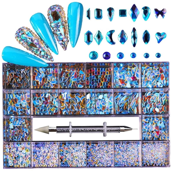 Crystal Rhinestone 3D Diamond Gem Nail Art Decor DIY Fabricación De Joyas Estilo 5