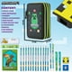 thumbnail image 2 of Estuche para lápices con relleno de Minecraft y papelería para niños, color negro, 2 of 3