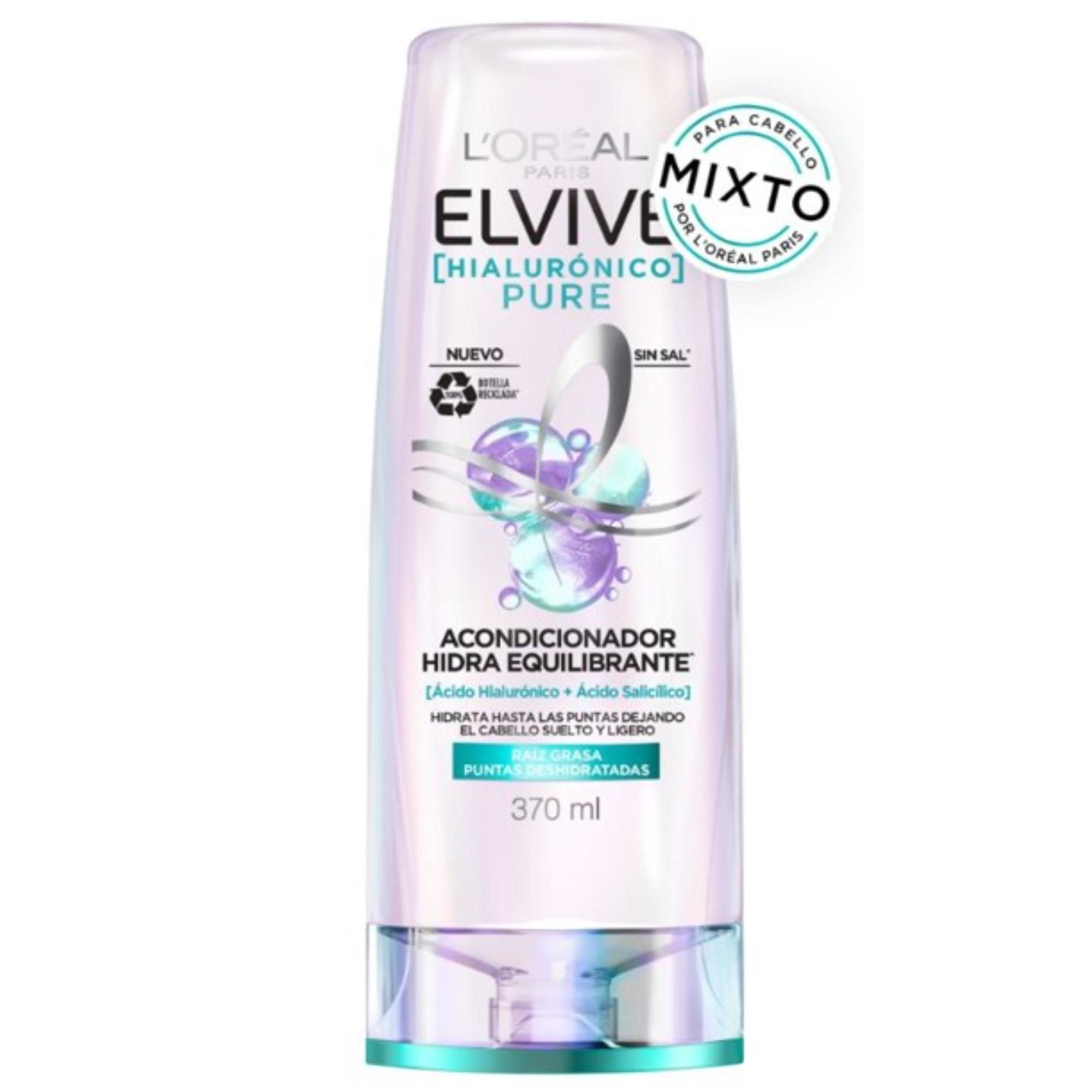 Acondicionador Hialurónico Pure 370 ml Elvive