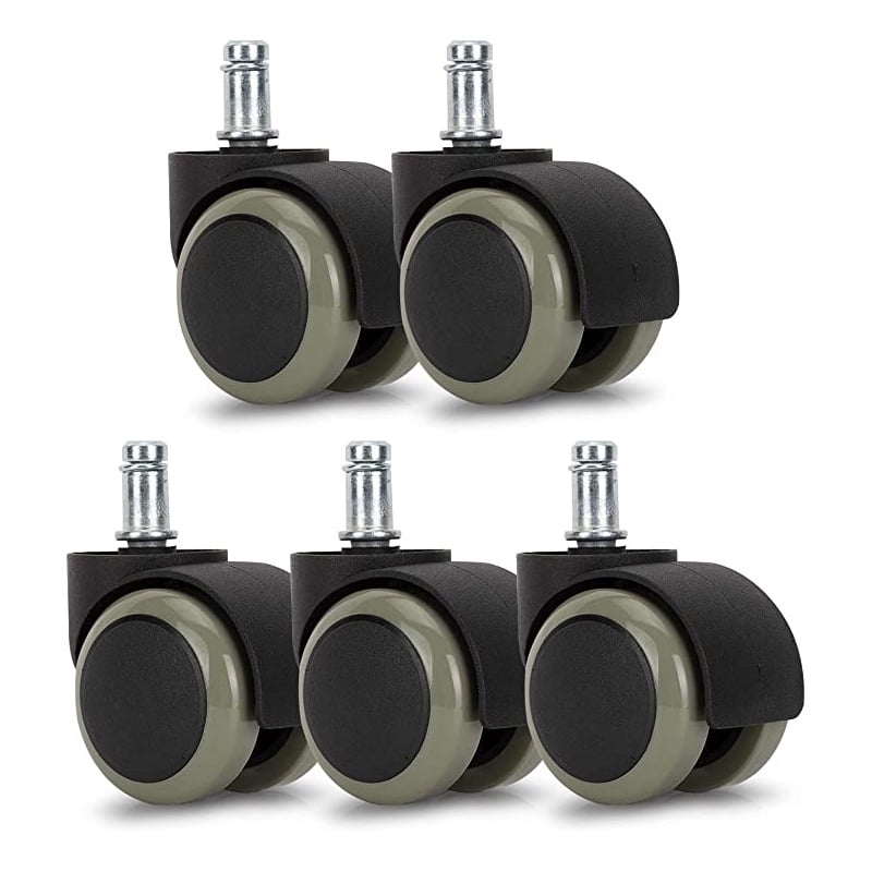 Genérico - Ruedas Para Sillas De Oficina Reforzadas Gris