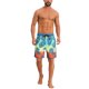 thumbnail image 2 of INSPIRE CHIC Bañadores para Hombre con Estampado de Hojas Tropicales, Cintura Elástica con Cordón, Pantalones Cortos de Playa Talla 28 Azul Claro, 2 of 5