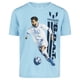 thumbnail image 3 of Camiseta Messi para niño, corte slim fit, estampado gráfico, mezcla de algodón, azul cielo, 3 of 4