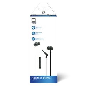 Datacom - Audifono Stereo Negro 3.5 Mm