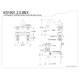 thumbnail image 4 of Grifo de lavabo Kingston Brass Heritage de centro, cromo, 4 of 4