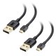 thumbnail image 1 of Cable Matters Paquete de 2 Cables Micro USB a USB A 1.8 m, 1 of 7