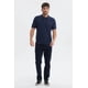 thumbnail image 4 of Polera Hombre Pique Con Bolsillo Botón Azul Marino, 4 of 4
