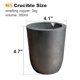 thumbnail image 2 of Crisol Nelyrho de grafito de 3 kg con vertedor, 2 of 9
