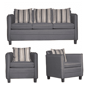 Ruzam Mobel - Juego De Living 3 1 1 Barcelona Gris