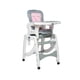 thumbnail image 1 of Silla De Comer 3 En 1 Gris Rosado, 1 of 6