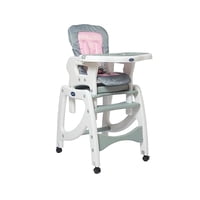 Kidscool - Silla De Comer 3 En 1 Gris Rosado