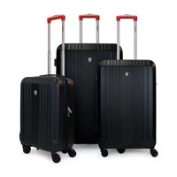 Olympia U.S.A - Set De 3 Maletas S+M+L Olympia Negro-Roja