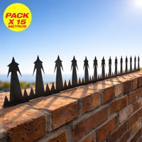 Pack 15 Barras Punta Arpon Reja 1 Mt Proteccion Muro Rayun