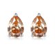 thumbnail image 2 of Aretes de Moissanita Corte Pera de 1.6cttw para Mujer Color D Claridad VVS1 Aretes de Botón de Moissanita Aretes de Botón de Diamante de Plata Esterlina S925 para Mujer con Certificado, 2 of 8
