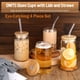 thumbnail image 4 of Juego de vasos de vidrio DWTS DANWEITESI de 16 onzas con tapas y pajitas x4, 4 of 6