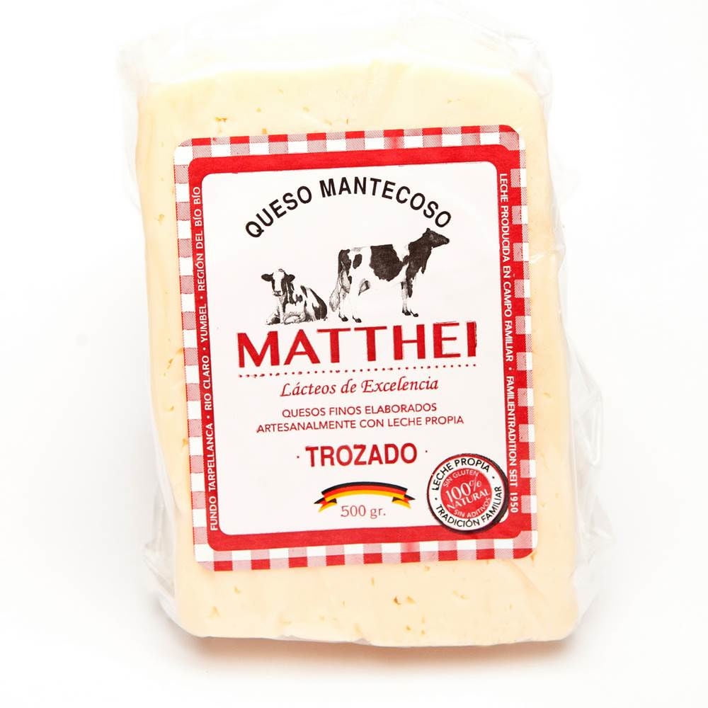 Queso Mantecoso Trozo 500 g Matthei