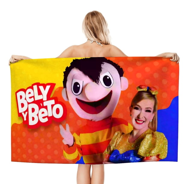 Bely y Beto Toalla de playa de secado rápido con diseño temático, regalo para mujeres y niñas, ideal para cumpleaños, fans, amantes de la música, uso en la playa o al aire libre, 78 × 180 cm