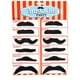 thumbnail image 1 of Falsos bigotes Rhode Island Novelty, negros, 3,5 cm, paquete de 12, 1 of 3