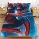 thumbnail image 3 of Cartoon Spiderman Kid Boy Room Decor Size Bedding Set for 3 Piece Bedding with 1 Flat Sheet And 2 Pillowcases Twin, 3 of 5