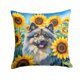 thumbnail image 1 of Cojín Sunflowers Keeshond 14 X 14 Cm, 1 of 6
