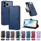 thumbnail image 4 of Funda con Billetera para [iPhone 18 Pro] con Bolsillo Zipper y Tarjetero Azul, 4 of 6