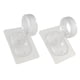 thumbnail image 3 of 2 Soportes Para Barra De Cortina De Techo, Soportes De Montaje Para Dormitorio De Hotel, Sala De Estar, Transparentes, 3 of 5