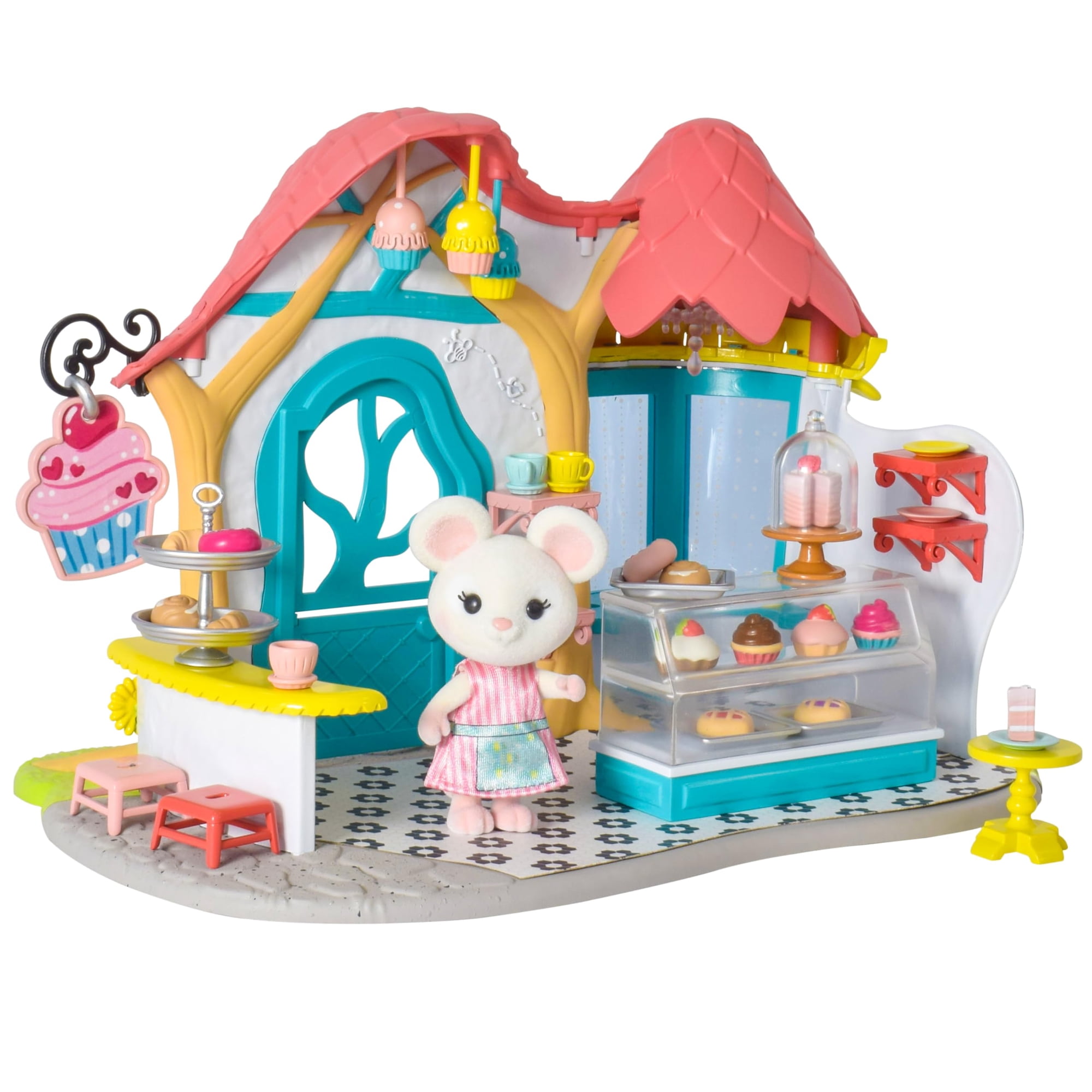 Tienda De Té Y Pastelería Toy Honey Bee Acres Bees Con Muñeca, 35 Piezas