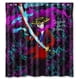thumbnail image 1 of Cortina de ducha de Anime Ronin, juego de cortina de baño con ganchos, tamaño 66 x 72 pulgadas, 1 of 3