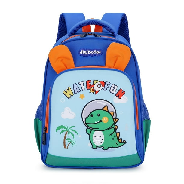 New Children's Cartoon Cute Unicorn Dinosaur Astronaut Backpack, Double-layer Multi-functional Large Capacity Backpack Lightweight Breathable Student School Bag Travel Backpack