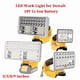 thumbnail image 2 of 8inches horizontal para DW Luz de Trabajo LED Multifuncional Foco de Largo Alcance con Puerto USB Antorcha Compatible con Dewalt Batería de Litio de 18V Luz de Campamento, 2 of 8