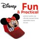 thumbnail image 3 of Gorra de béisbol Disney Minnie Mouse con purpurina roja, talla 4-7 años, 3 of 8