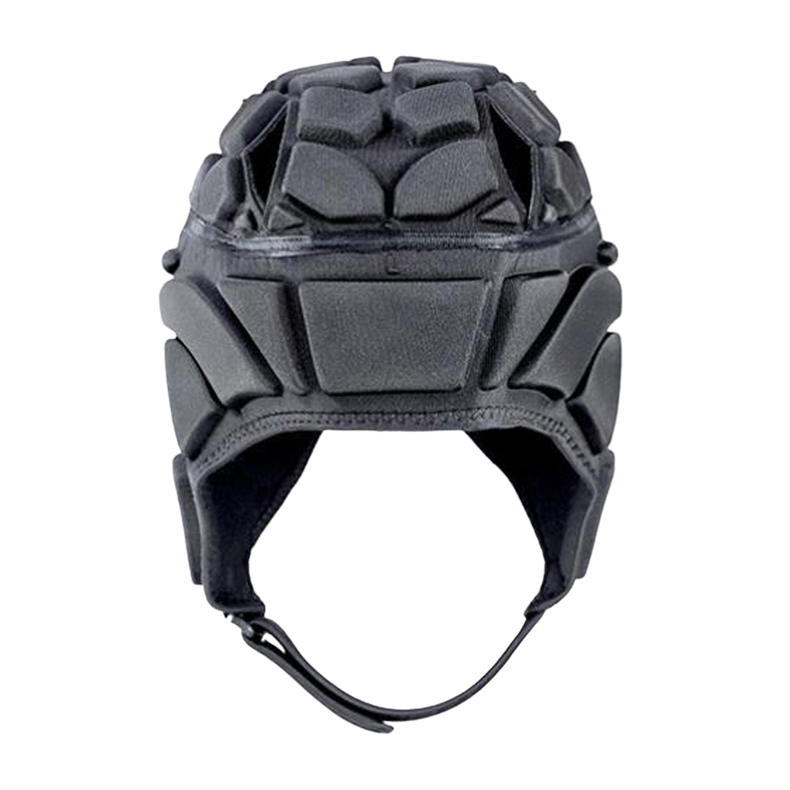 Magideal - Casco De Rugby, Protector De Cabeza De Rugby, Transpirable, Cómodo De Llevar, Gorro De Rugby, Gorra Protectora Para Necesidades Especiales, Gorro De P Negro