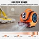 thumbnail image 2 of VEVOR Air Mover, 1/4 HP 1000 CFM Carpet Dryer for Cooling and Ventilating, Portable Floor Blower Fan with 4 Blowing Angles and Time Function, for Janitorial, Home, Commercial Use, ETL Certified, 2 of 3