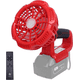 thumbnail image 1 of Ventilador de Acampar para Milwaukee, Ventilador Inalámbrico de 3 Modos con Lámpara, Batería Li-Ion de 14.4-20V, 1 of 6