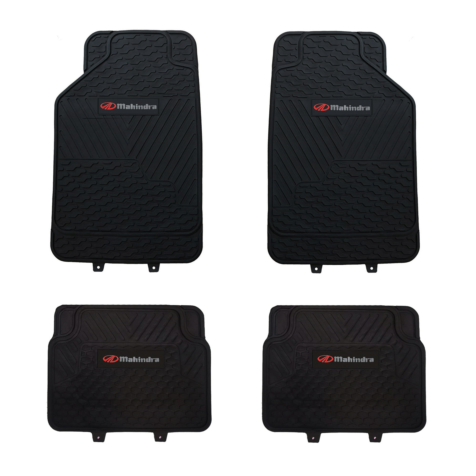 Jj Group - Pisos De Goma Marca Mahindra Para Vehículos 4 Piezas