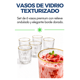 thumbnail image 2 of Set de 6 Vasos de Vidrio Texturizado con Borde Dorado, 2 of 9