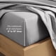 thumbnail image 5 of Juego de sábanas Bare Home Queen gris claro 1800 ultra suave, 5 of 9