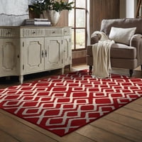 Masel - Alfombra Shaggy Anat1 1.40X2.00 Rojo