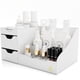 thumbnail image 1 of Organizador de maquillaje Uncluttered Designs, grande, con cajones, color blanco, 1 of 9