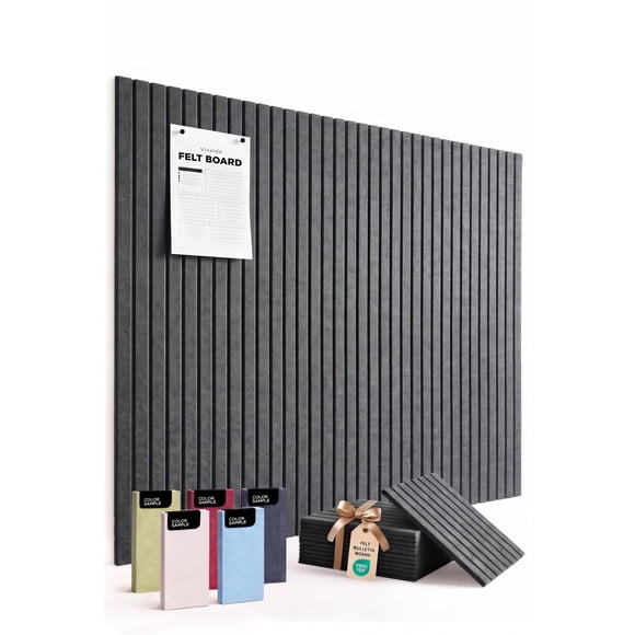 Tablero de Anuncios de Fieltro VIVELDA 12 unidades 48x36 cm